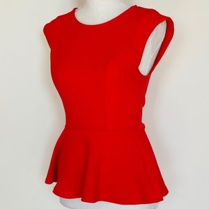 Forever 21 Red Peplum Top